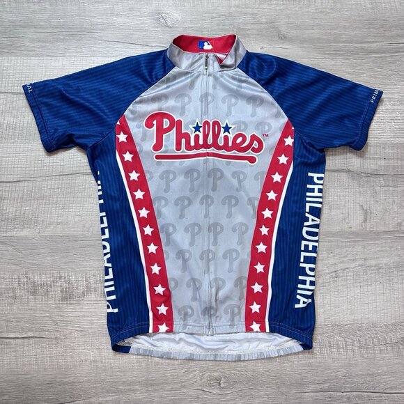 Philadelphia Phillies Primal Biking Cycling Men's Small Jersey Full Zip Shirt - Picture 1 of 10
